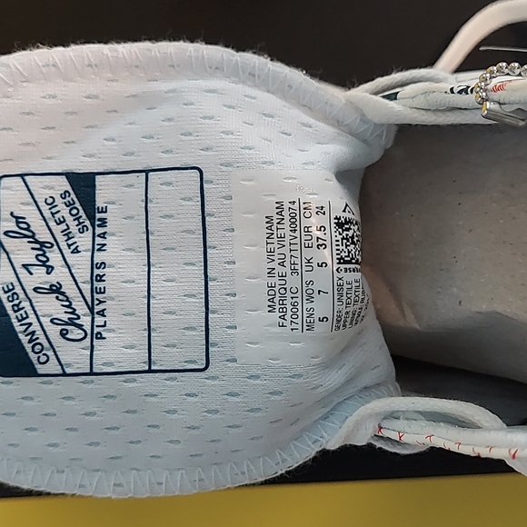 Converse Tyvek Limited Edition High Top Sneaker women's size 7 men's size 5 - Picture 11 of 13